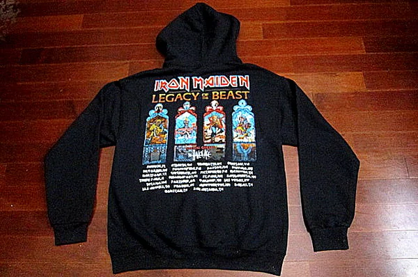 IRON MAIDEN - Legacy Of The Beast Tour Hoodie - Two Sided Print